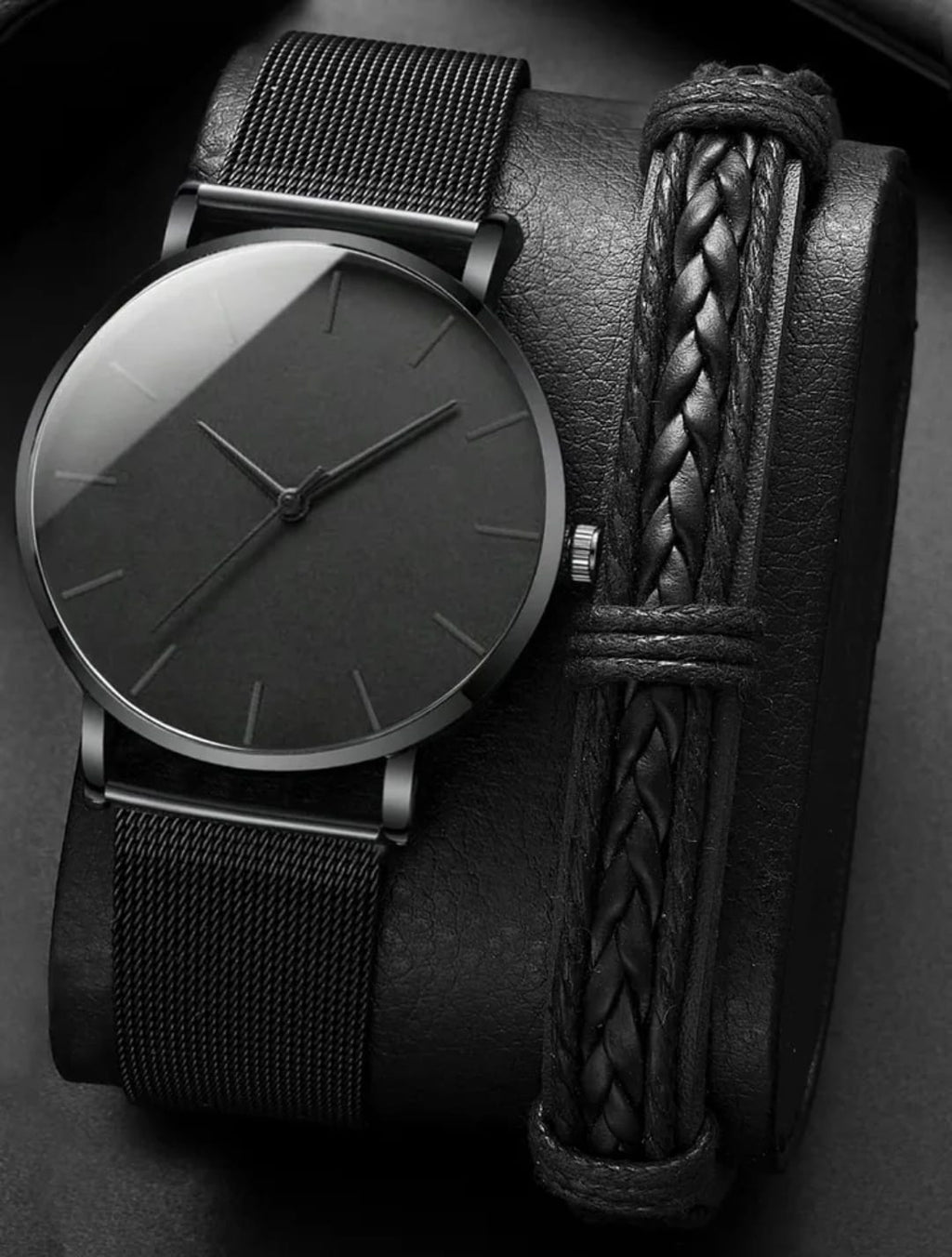 PACK RELOJ Y PULSERA HOMBRE