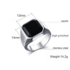 ANILLO CORNALINA NEGRA