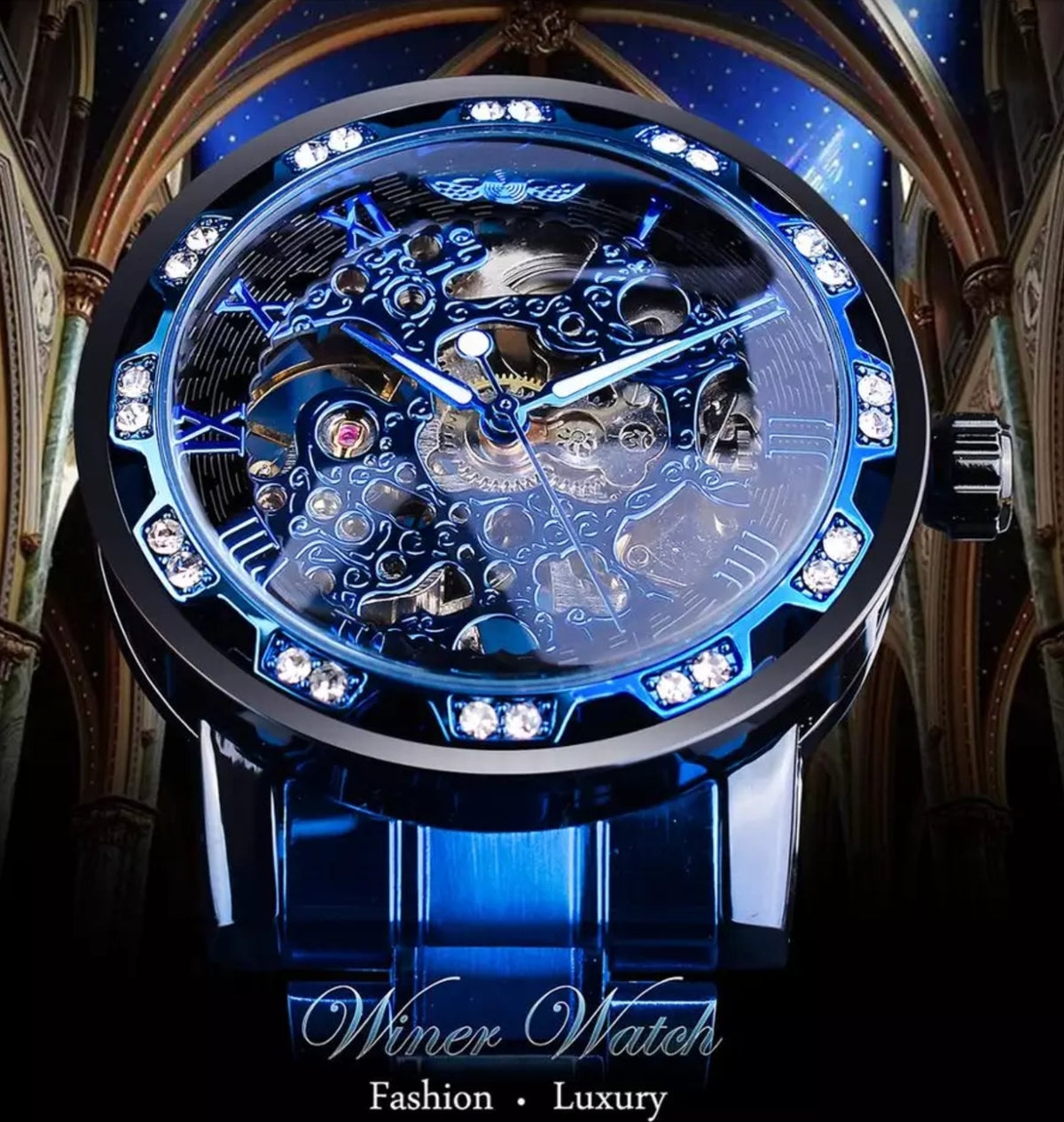 RELOJ AUTOMATICO WINNER CIRCULAR