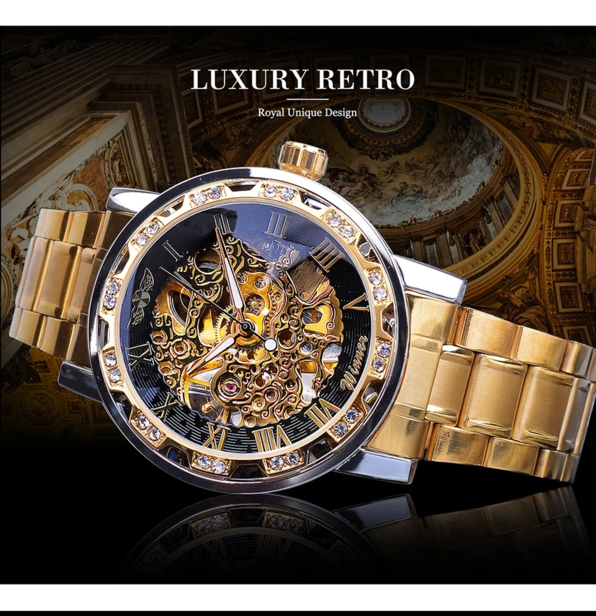 RELOJ AUTOMATICO WINNER CIRCULAR