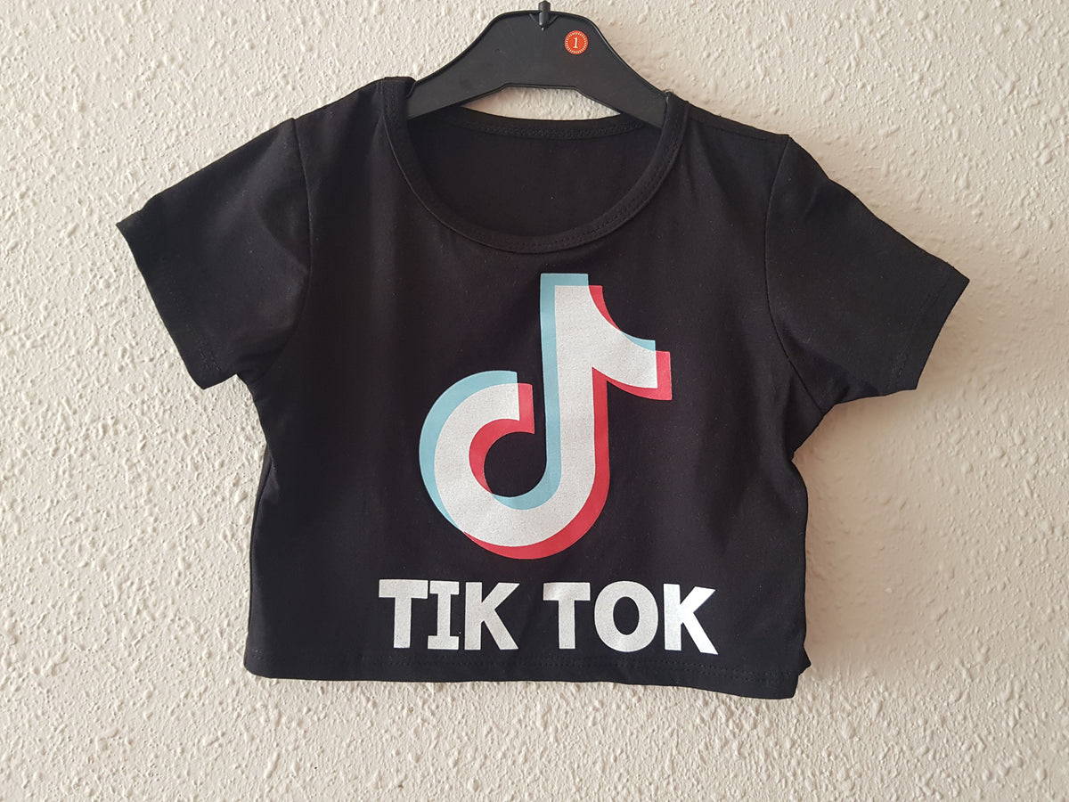 BLUSA TOP TIK TOK COLOR NEGRO