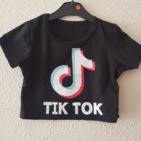 BLUSA TOP TIK TOK COLOR NEGRO