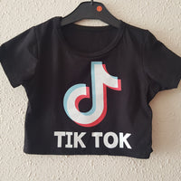 BLUSA TOP TIK TOK COLOR NEGRO