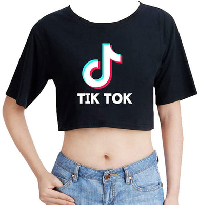 BLUSA TOP TIK TOK COLOR NEGRO