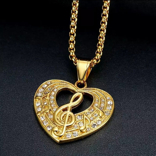 COLGANTE CORAZÓN MUSICAL
