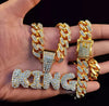 COLGANTE KING BRILLANTES LETRAS G