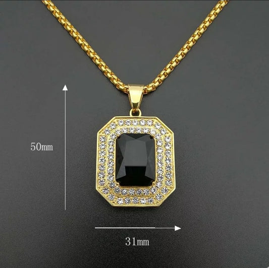 COLGANTE PIEDRA NEGRA
