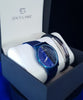 CONJUNTO SKYLINE AZUL HOMBRE RELOJ + BRAZALETE