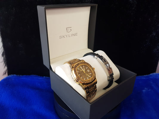 CONJUNTO SKYLINE LAB RELOJ + BRAZALETE ESCORPION