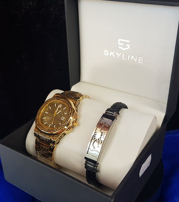 CONJUNTO SKYLINE LAB RELOJ + BRAZALETE ESCORPION