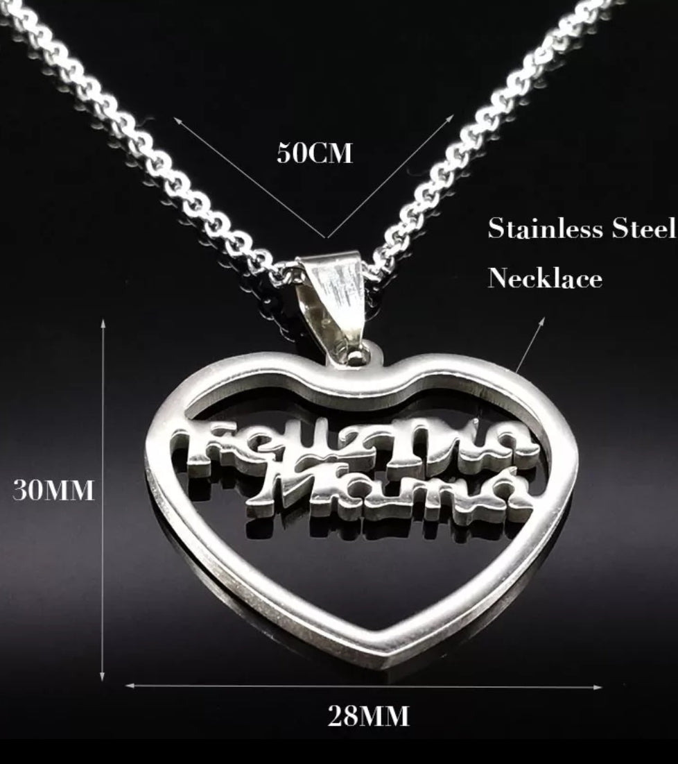 HAPPY DAY MOM HEART PENDANT
