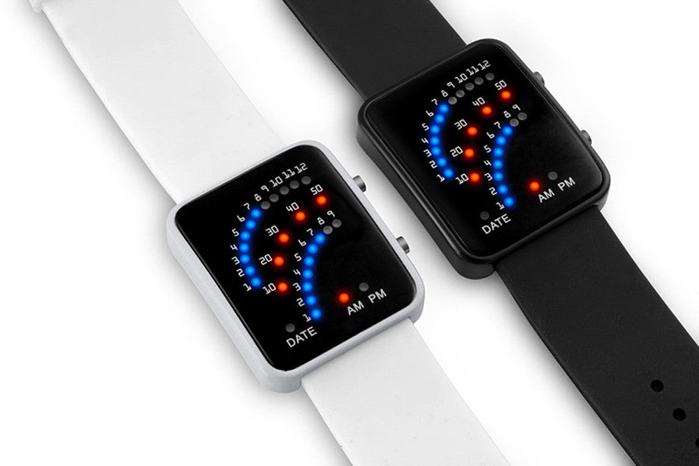 RELOJ MULTICOLOR LED