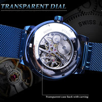 RELOJ AUTOMATICO AZUL