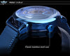 RELOJ AUTOMATICO AZUL