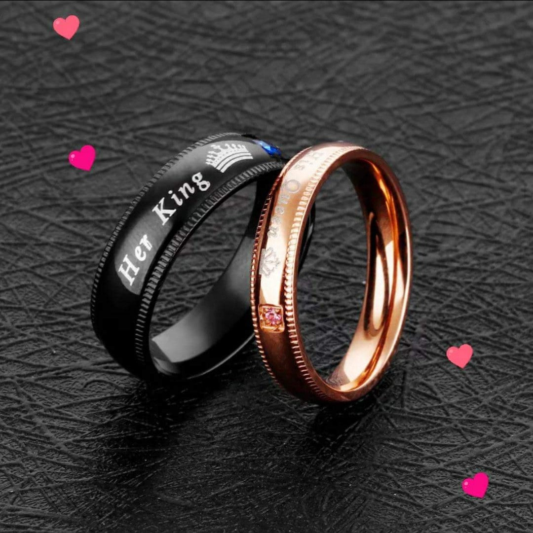 KING / QUEEN COUPLE RINGS (K / Q)