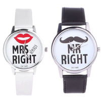 RELOJ PAREJA MRS RIGHT & MR RIGHT