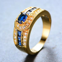 ANILLO ZIRCONIA AZUL