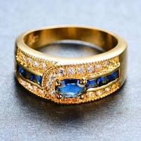 ANILLO ZIRCONIA AZUL