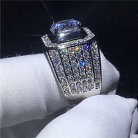 ANILLO DIAMOND PLATA