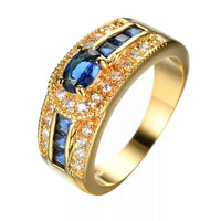 ANILLO ZIRCONIA AZUL