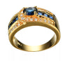 ANILLO ZIRCONIA AZUL