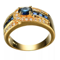 ANILLO ZIRCONIA AZUL