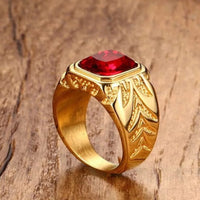 ANILLO PIEDRA ROJA