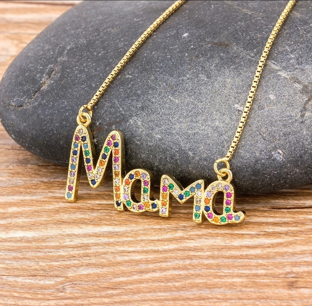COLGANTE MAMA DISEÑO LETRA Y FLOR