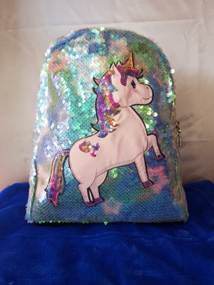 MOCHILA UNICORNIO LENTEJUELAS