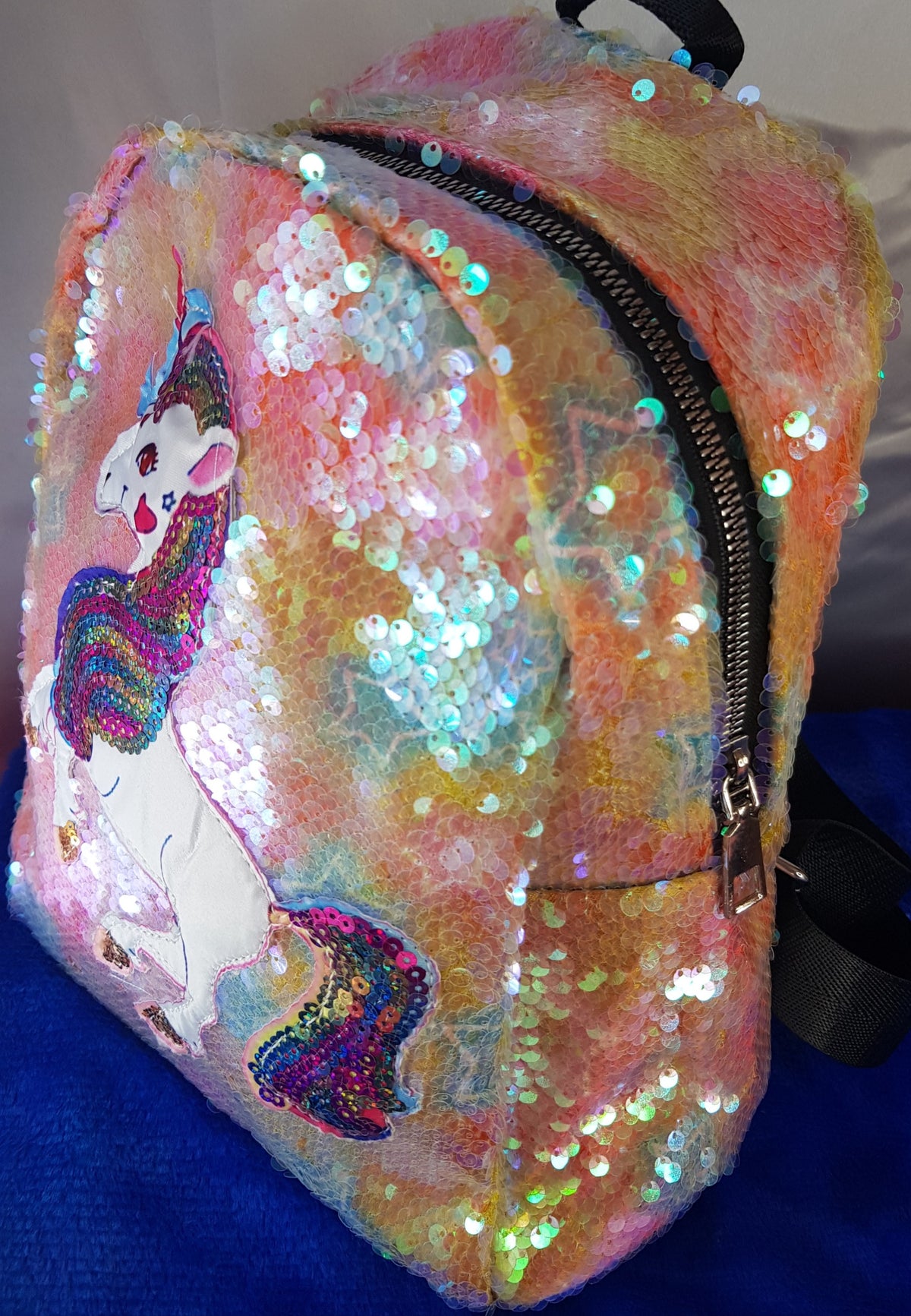 MOCHILA UNICORNIO LENTEJUELAS