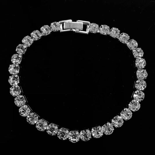 PULSERA TENNIS PLATEADA