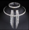 SET BRILLANTE DE GARGANTILLA PULSERA Y PENDIENTES