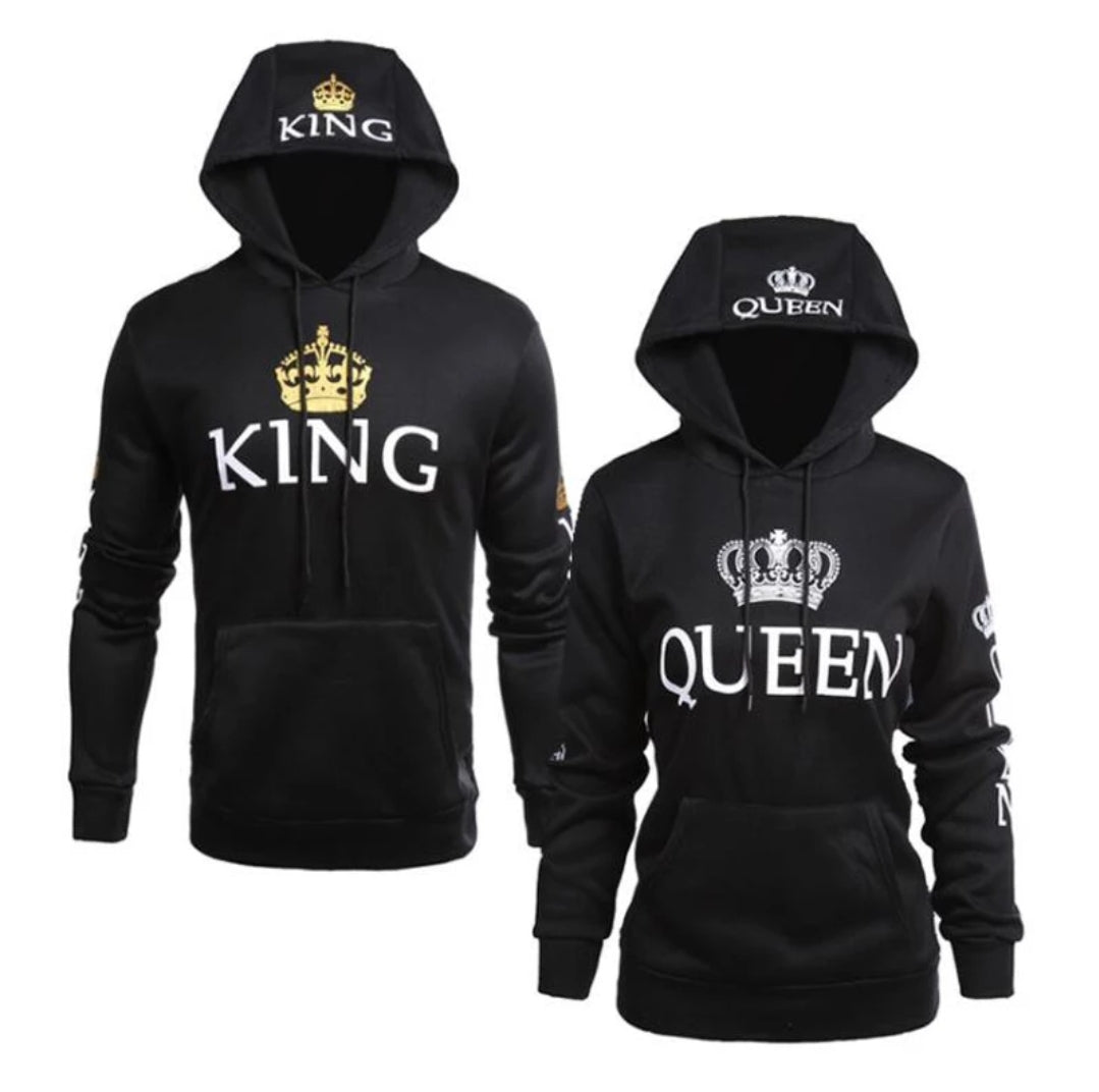 KING QUEEN BLACK SWEATSHIRT