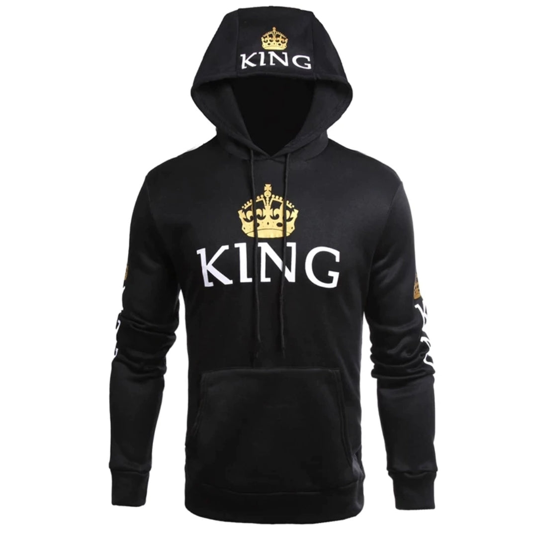 KING QUEEN BLACK SWEATSHIRT