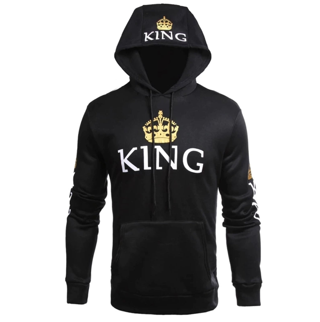 SUDADERA KING QUEEN NEGRO