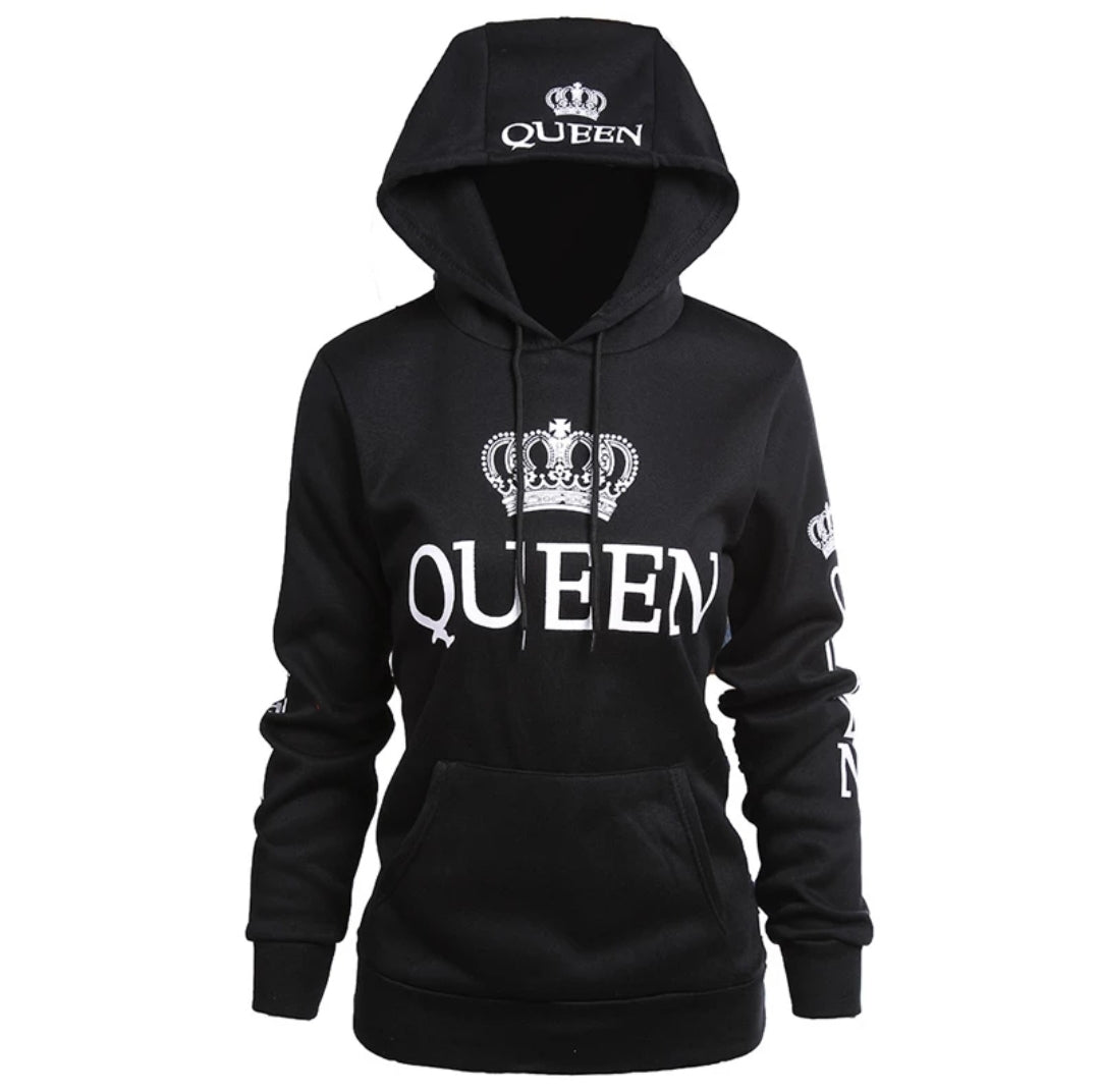 KING QUEEN BLACK SWEATSHIRT
