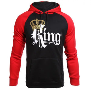 SUDADERA KING QUEEN ROJO/NEGRO