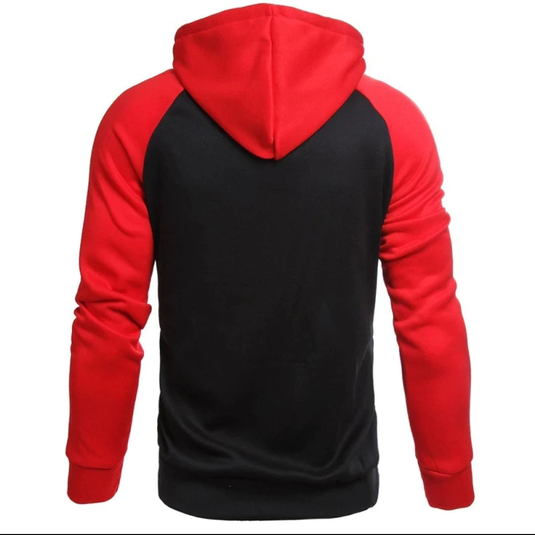 SUDADERA KING QUEEN ROJO/NEGRO