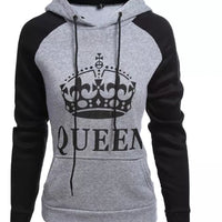 KING QUEEN GRAY / BLACK SWEATSHIRT