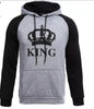 SUDADERA KING QUEEN GRIS/NEGRO