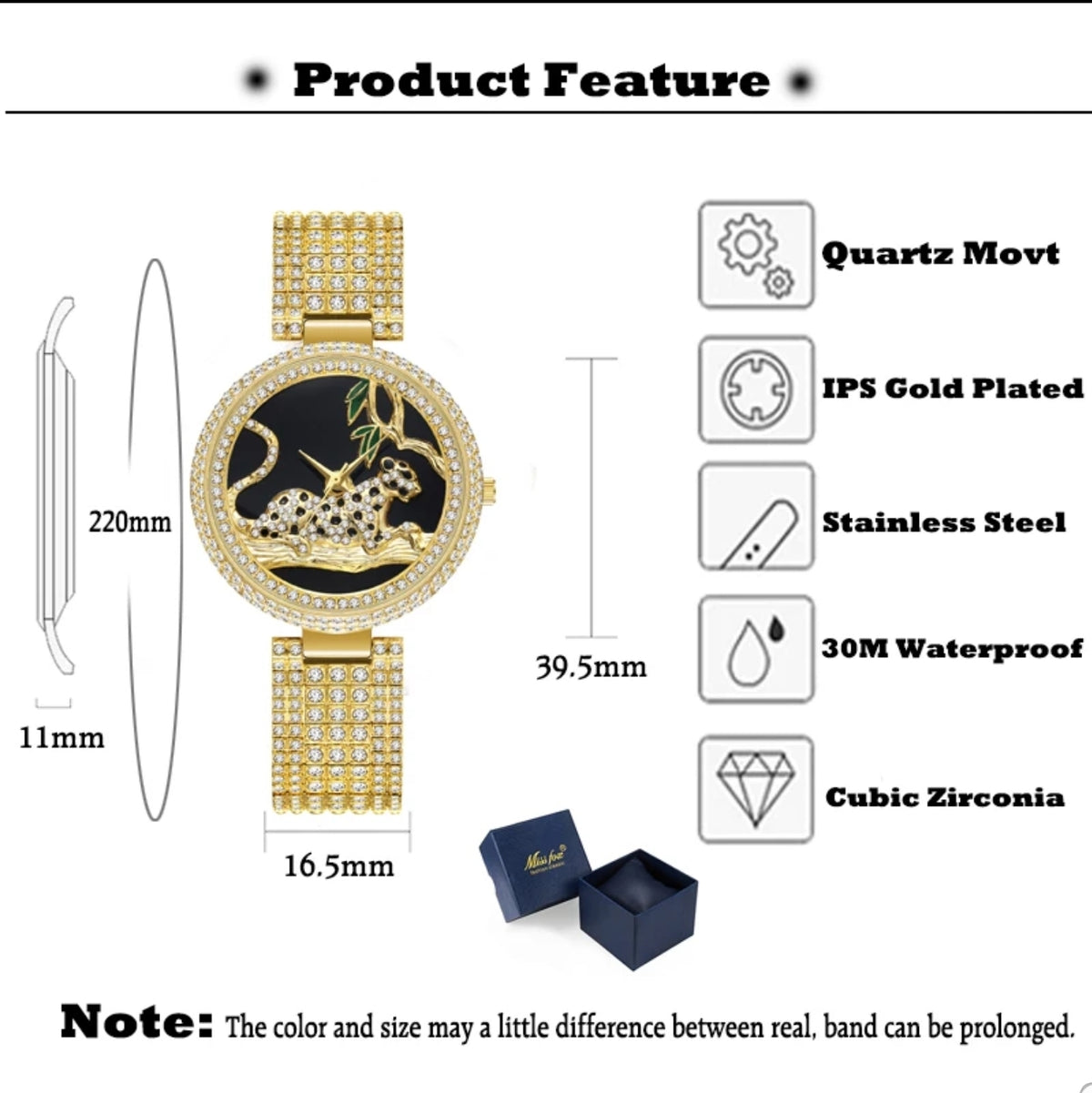 RELOJ LEOPARDO 2 REF. 003