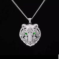 GREEN EYES TIGER PENDANT
