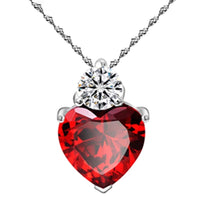 SUPERIOR ZIRCONIA HEART PENDANT