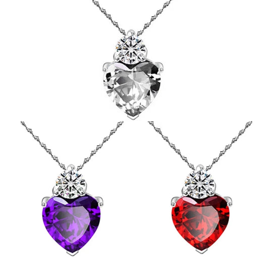 COLGANTE CORAZON ZIRCONIA SUPERIOR