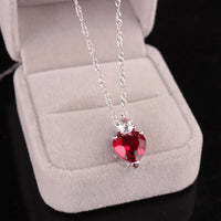 SUPERIOR ZIRCONIA HEART PENDANT